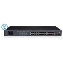 Switch PROVISION-ISR PoES-24380GCL+2SFPNegro, 24 puertos