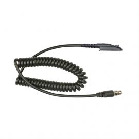 Cable para auricular HDS-EMb con atenuación de ruido para radios Icom IC-F9011, IC-F9021, IC-F4261, IC-F3261, IC-4263DT