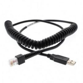 Cable USB Qian QCU18001, USB A, RJ50, Macho/Macho, 2,4 m, Negro