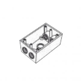 Caja Condulet FS de 1/2" ( 12.7 mm ) con cinco bocas a prueba de intemperie.