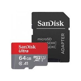 Memoria Sandisk 64Gb Micro Sdxc Ultra 100Mb/S Clase 10 Full Hd A1 C/Adaptador