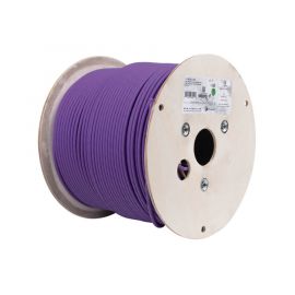 Bobina de Cable U/UTP de 4 pares, Z-MAX, Cat6A, Soporte de Aplicaciones 10GBase-T, LS0H, Color Violeta, 305m