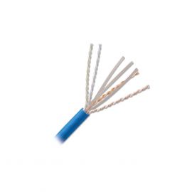 Bobina de Cable U/UTP de 4 pares, Z-MAX, Cat6A, Soporte de Aplicaciones 10GBase-T, CMR (Riser), Color Azul, 305m