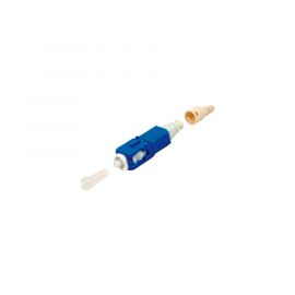 Conector de Fibra Óptica pre-pulido LightBow SC/UPC Simplex, Monomodo OS1/OS2, re-terminable, Color Azul