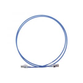Patch Cord MC6 Modular Cat6 UTP, CM/LS0H, 5ft, Color Azul, Diámetro Reducido (28AWG)