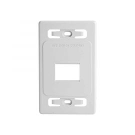 Placa de pared modular MAX, de 2 salidas, color blanco