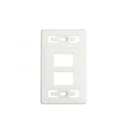 Placa de pared modular MAX, de 4 salidas, color blanco, versión bulk (Sin Empaque Individual)