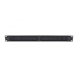 Tapa Ciega para Rack de 19in, Tipo Cepillo de Nylon, para Paso de Cables y Mejor Manejo Térmico, Color Negro, 1UR