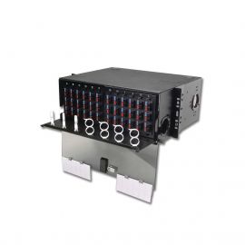 Panel de Conexión de Fibra Óptica (RIC3) Para Rack de 19in, Acepta 12 Placas Quick Pack, Hasta 288 Fibras, 4 UR