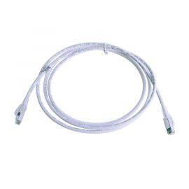 Patch Cord Z-MAX Cat6A S/FTP, CM/LS0H, 7ft, Color Blanco, Versión Bulk (Sin Empaque Individual)