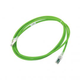 Patch Cord Z-MAX Cat6A S/FTP, CM/LS0H, 7ft, Color Verde, Versión Bulk (Sin Empaque Individual)