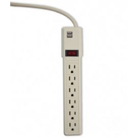 Supresor de Picos SMARTBITT SBSS550J6USB, 550 J, 6