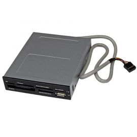 Adaptador Bahía Frontal 3.5 in Pulgadas Conexión USB Lector para Tarjetas, Startech