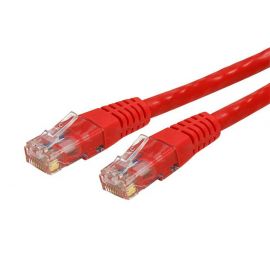 Cable 30.4M Gigabit Ethernet Red Cat6 Utp Rj45 Moldeado Rojo