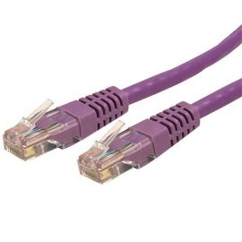 Cable 7.6M Red Utp Rj45 Cat6 Ethernet Gigabit Moldeado Morado.
