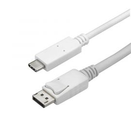 Cable Adaptador USB C StarTech.com CDP2DPMM3MW3 m, USB C, DisplayPort, Color blanco
