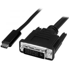 Cable Adaptador Convertidor USB C a DVI StarTech.com CDP2DVIMM1MBNegro, USB C, DVI