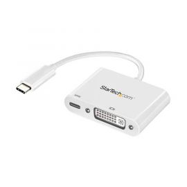 Adaptador de Video Externo USB C StarTech.com CDP2DVIUCPWColor blanco, USB C