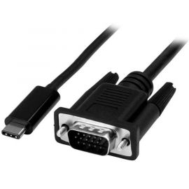 Cable Adaptador Convertidor USB C a VGA StarTech.com CDP2VGAMM1MB1 m, USB C, VGA, Negro