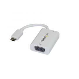 Adaptador de Video Externo USB C StarTech.com CDP2VGAUCPWColor blanco, USB C