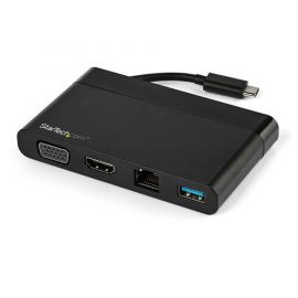 Adaptador Multipuertos USB-C 4K con HDMI y VGA, Mac Win Chrome, 1X USB-A, Gbe, Portátil, Docking Station USB Tipo C, Startech