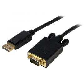 Cable 91Cm de Video Adaptador Convertidor Displayport DP a VGA, Activo, 1080P, Negro, Startech Mod. Dp2VGAmm3B
