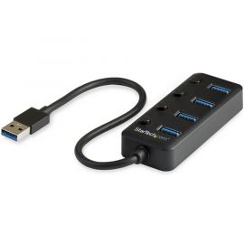 Hub USB 3.0 de 4 Puertos, USB de 4 Puertos USB-A con Interruptores Individuales de Encendido/Apagado, Startech