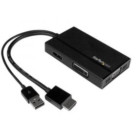 Adaptador De Viajes A/V 3En1 Hdmi A Displayport Vga O Dvi