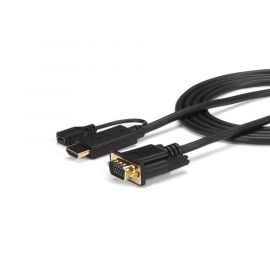 Cable de 1.8 Mts Convertidor Activo HDMI a VGA, Adaptador 1920X1200 1080P, Startech Mod. Hd2VGAmm6