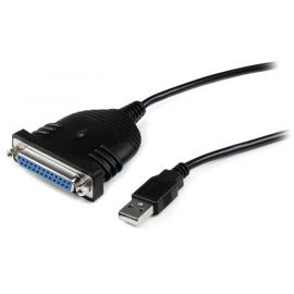 Cable de 1.8 Mts Adaptador de Impresora Paralelo DB25 a USB, 1X DB25 Macho, 1X USB a Macho, Startech Mod. IcUSB1284D25