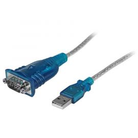 Cable Adaptador USB a serie RS232 StarTech.com ICUSB232V2USB 2.0, RS232 DB9, Macho/Macho, Azul, Plata