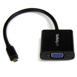 Convertidor Microsd a VGA StarTech.comMicrosd 19 p, VGA 15p, Macho/hembra, Negro