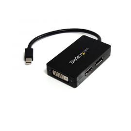 Adaptador de video externo triple head Mini DisplayPort a DVI HDMI y DP convertidor