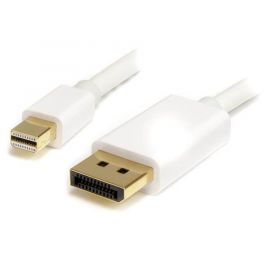 Cable adaptador de monitor StarTech.com2 m, mini DisplayPort, DisplayPort, Macho/Macho, Color blanco