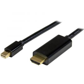 Cable Convertidor Mini Displayport a HDMI de 1M, Color Negro, Ultra HD 4K, Startech Mod. Mdp2Hdmm1Mb