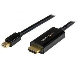Cable Adaptador Mini Displayport a HDMI de 3M, 4K 30Hz, UltrAHD, Cable con Adaptador Incluido, Negro, Startech Mod. Mdp2Hdmm3Mb