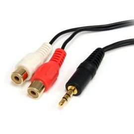 Cable de 1.8 Mts de Audio Estéreo Mini Jack a RCA, Macho a Hembra, Startech Mod. Mu1MfRCA