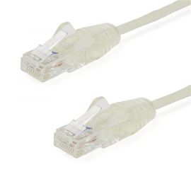 Cable 1.8M Red Ethernet Cat6 Sin Enganches Snagless Gris