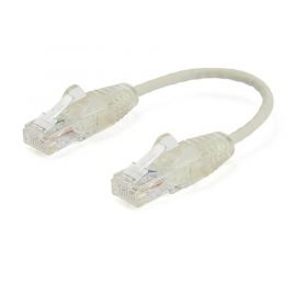 Cable 15Cm Red Ethernet Cat6 Sin Enganches Snagless Gris