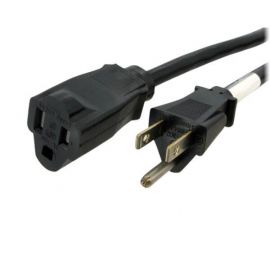 Cable Extensor De Tomacorrientes De 3M (Nema 5-15P A Nema 5-15R) - Cable De Poder De 14 Awg - 125V, 15A - Negro - Startech.Com Mod. Pac1011410