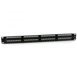 Panel De Parcheo 1U 24 Puertos Cat5E 110 45 Grados