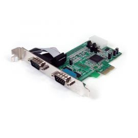 Tarjeta Adaptadora PCI Express PCie de 2 Puertos Serial RS232 DB9 Uart 16550, Startech