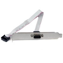 Adaptador De 40Cm Header Cabezal Bracket Serial Db9 Rs232 A Idc 10 Pines Para Tarjeta Madre - Startech.Com Mod. Plate9M16