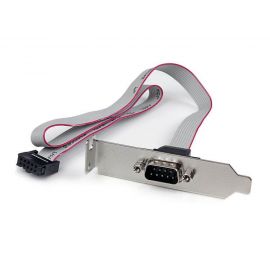 Adaptador De 0.4M Header Cabezal Bracket Serie Serial Db9 Rs232 A Idc 10 Pines Placa Base Perfil Bajo - Startech.Com Mod. Plate9M16Lp