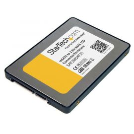 Gabinete adaptador StarTech.com SAT2MSAT25SATA, Plata