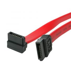 Cable SATA 0.45M Acodado en Ángulo Recto, Rojo, 18In Pulgadas Cable SATA, Startech Mod. Sata18Ra1