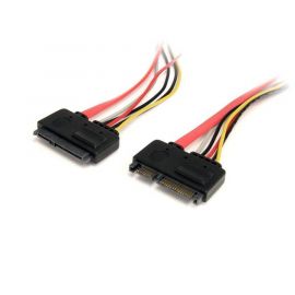 Cable de 30Cm de Extensión SATA de 22 Pines, SATA Macho, SATA Hembra, Startech Mod. Sata22Pext