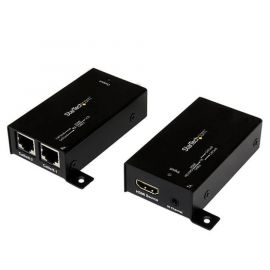 Kit Extensor Video Audio HDMI Por Cable UTP Ethernet Cat5 RJ45 Autoalimentado, 30M, Startech