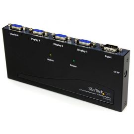 Duplicador Divisor de Video VGA de 4 Puertos 350Mhz, Splitter Multiplicador 4 Salidas Hd15, Startech
