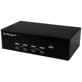 Conmutador Kvm 4 Puertos Vga Dobles 2 Puertos Usb Audio